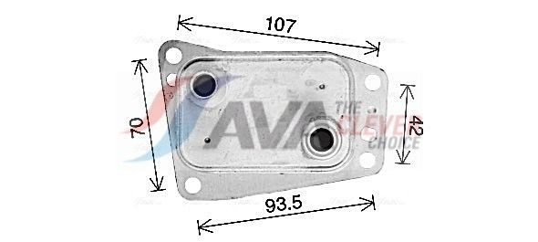 Compre CN3327 AVA Radiador de óleo (frigorífico), debaixo de filtro